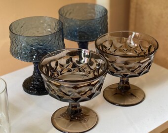 Noritake Perspective Smoky Coupe-bril - paar van twee