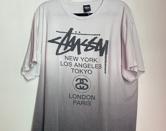 Vintage 1990s Stussy Logo Double Sided Single Stitch Graphic Vintage 1990s Stussy Logo Double Sided Single Stitch Graphic
