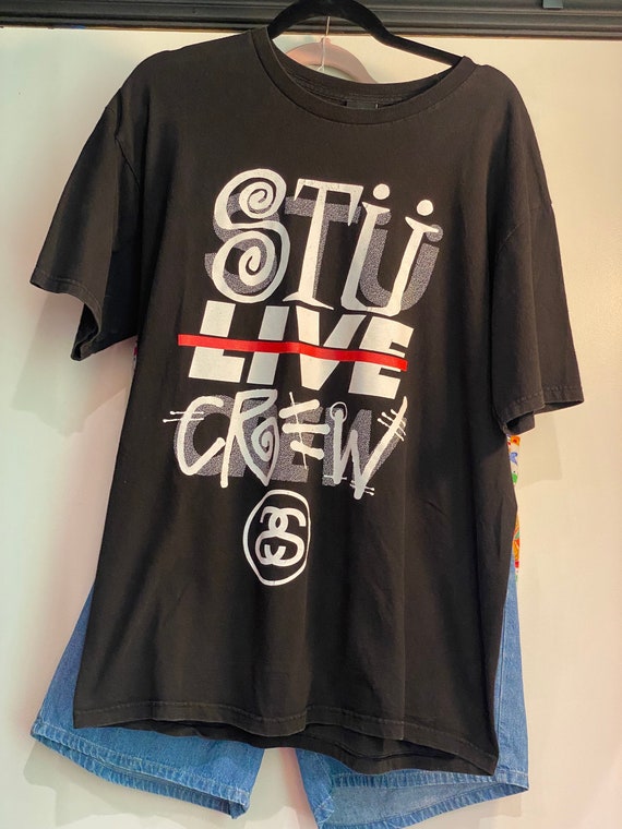 1990's) Stussy Monogram skateboard graphic t-shirt - M – Since'99 Vintage