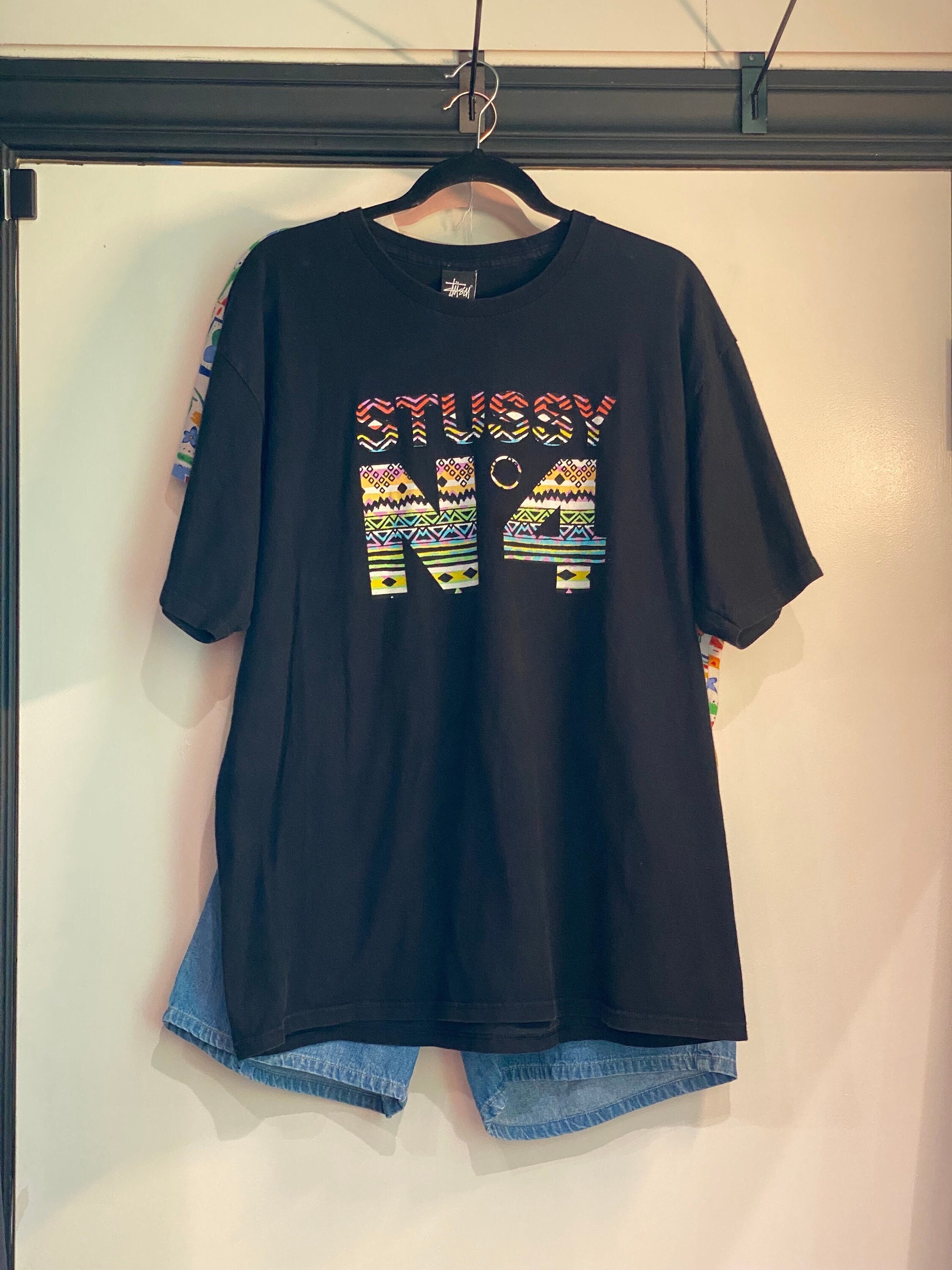 2000's) Stussy Monogram N4 Logo graphic hoodie - S – Since'99 Vintage