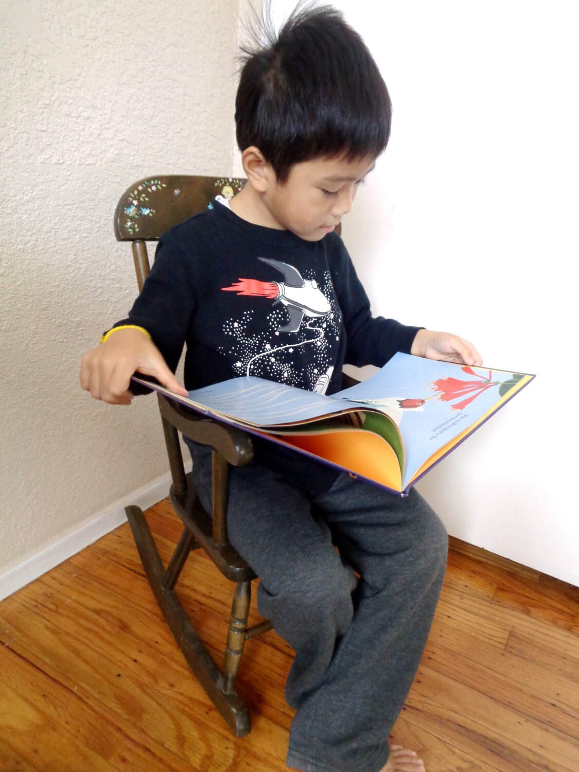 oak hill child's rocking chair