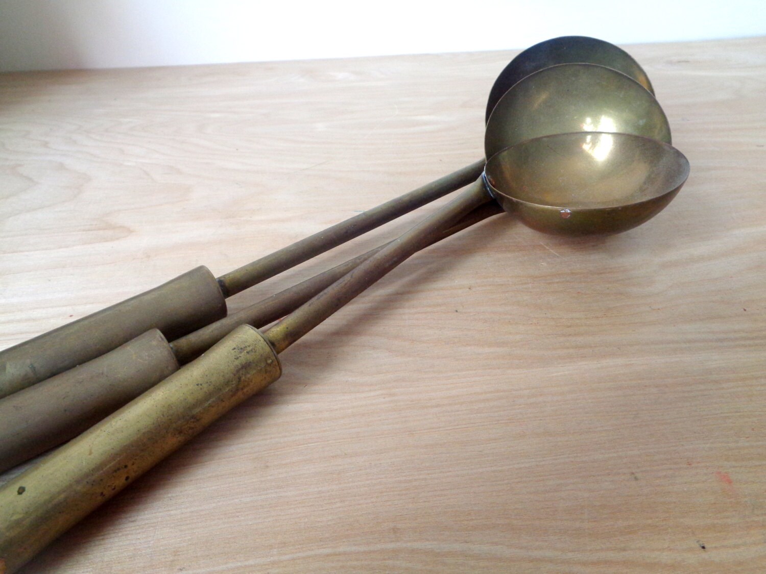 Rustic Vintage Brass Ladles / Spoon