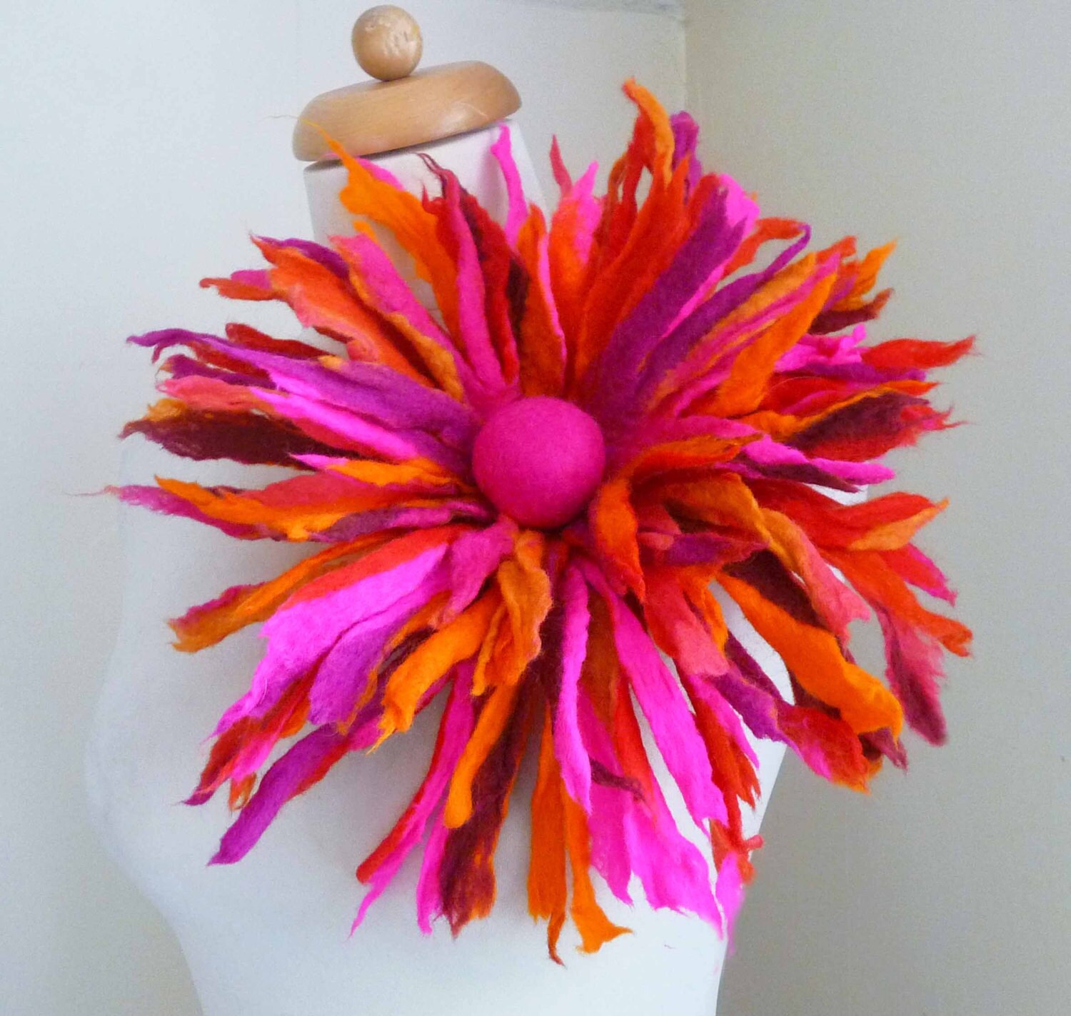 Felted Flower Corsage Pin Brooch Handmade Felted Wool Etsy UK