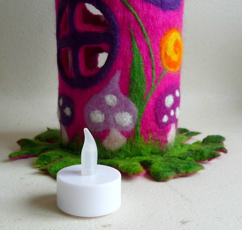 Felted christmas house gingerbread house tea light holder Etsy