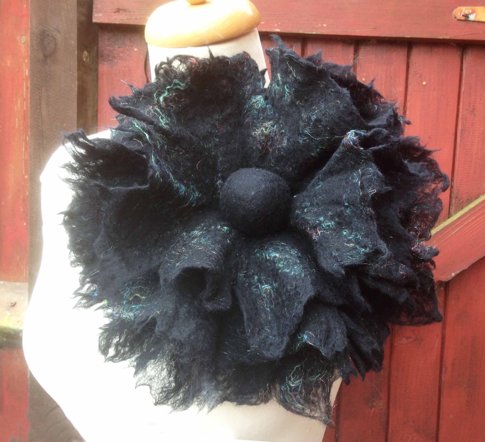 Felted Flower Corsage Pin Brooch Handmade Felted Wool Etsy