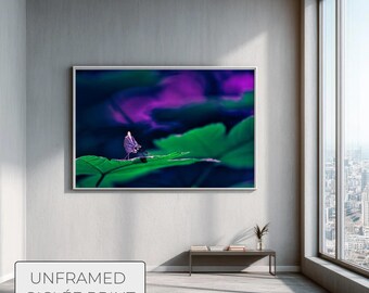Dopamine Decor Emerald Guardian, Giclee Art Print, Dark Botanical Wall Art, Gothic Home Decor, Large 20x30 Museum Quality Poster, No Frame