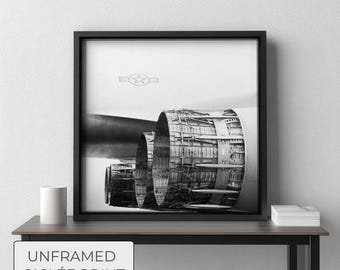 B1-B Lancer Jet Engines Print, Military Aircraft Photography, Industrial Wall Art, Engineering Gift, Aerospace Aviation Tech Office Decor