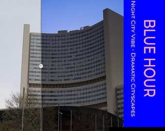 Blue Hour Luminar Neo Preset | Cinematic Night Photography Filter | Moody Cityscape & Cyberpunk Vibe Desktop Template