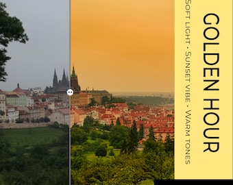 Golden Hour Luminar Neo Preset - Sunset Vibe Photo Filter for Landscape & City Photography - Warm Summer Tones for Luminar Neo