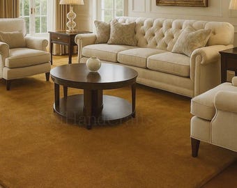 Hand Tufted Custom Rug | Solid Color, Modern Minimalist Design