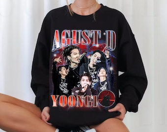Retro Suga Kpop Sweatshirt, Agust D D Day Tour T-shirt, SUGA D Day Album SetList Shirt, Agust D World Tour Shirt, Suga On Tour 2023 Shirt
