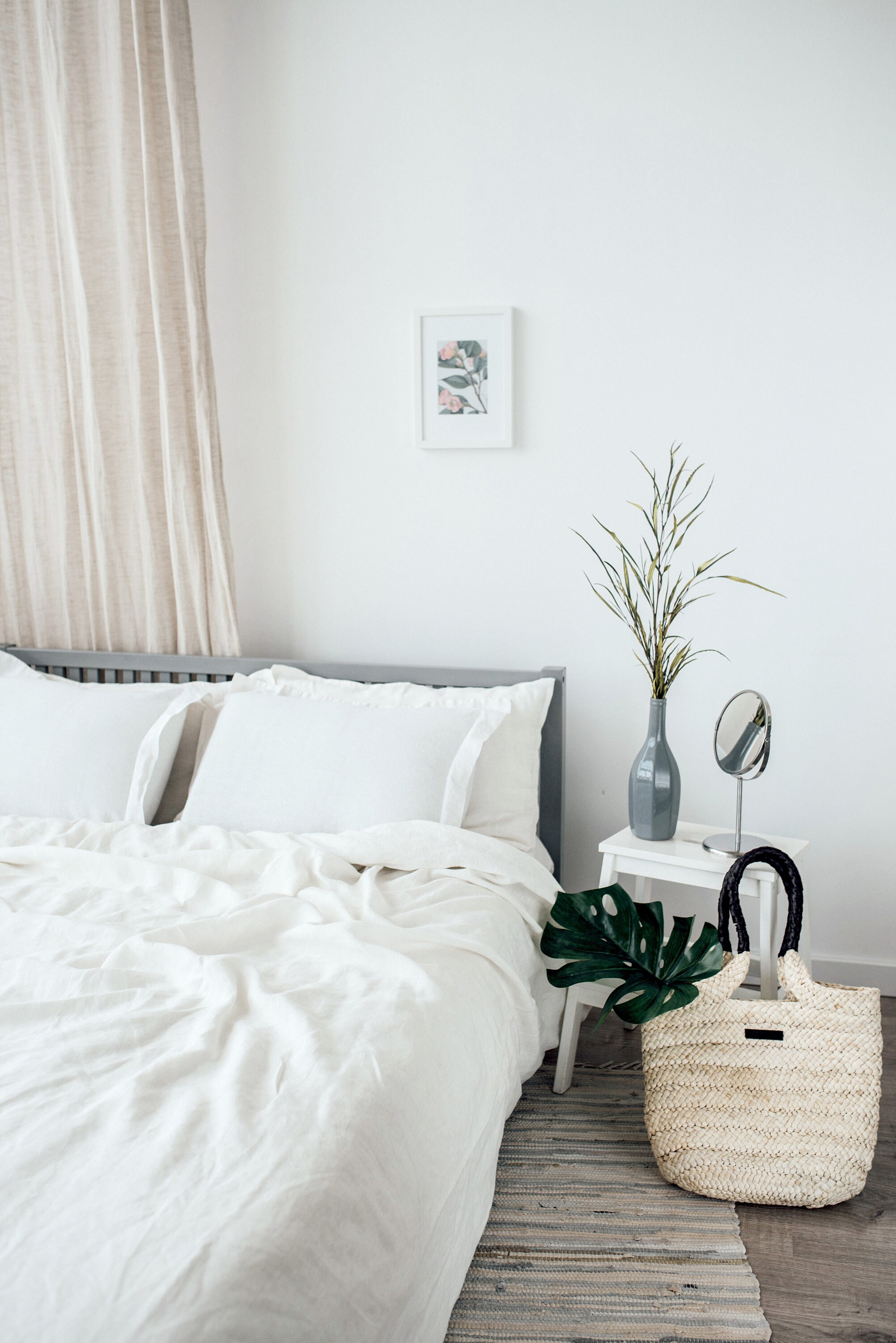 100 Linen Duvet cover White color Seamless Washed Softened Etsy