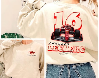 Charles Leclerc Shirt, Vintage Ferrari F1 Tee, Leclerc Fan Gift, Ferrari Racing Merch, Formula 1 Grand Prix Shirt, Leclerc Sweatshirt