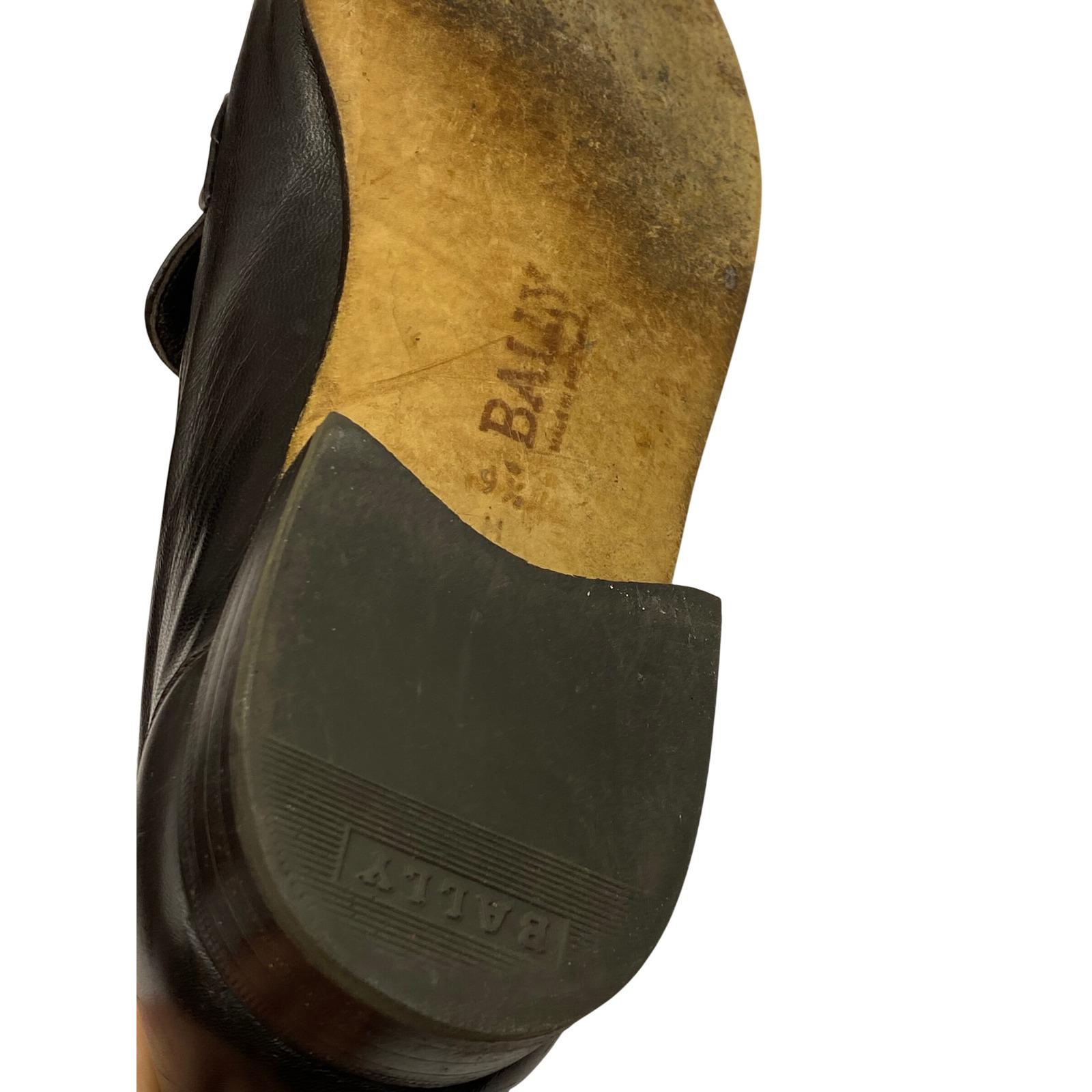 Vintage Bally Enrico Mens Dark Brown Leather‎ Penny Loafers Swiss Made Size 9.5 Vintage Bally Enrico Mens Dark Brown Leather Penny Loafers  main image 3