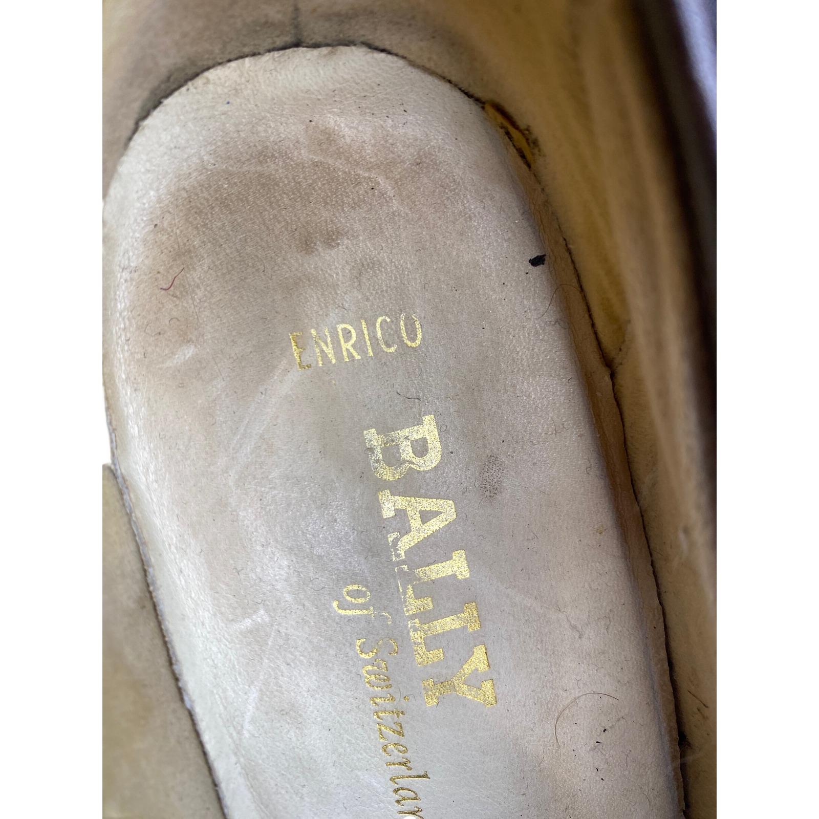 Vintage Bally Enrico Mens Dark Brown Leather‎ Penny Loafers Swiss Made Size 9.5 Vintage Bally Enrico Mens Dark Brown Leather Penny Loafers  main image 2