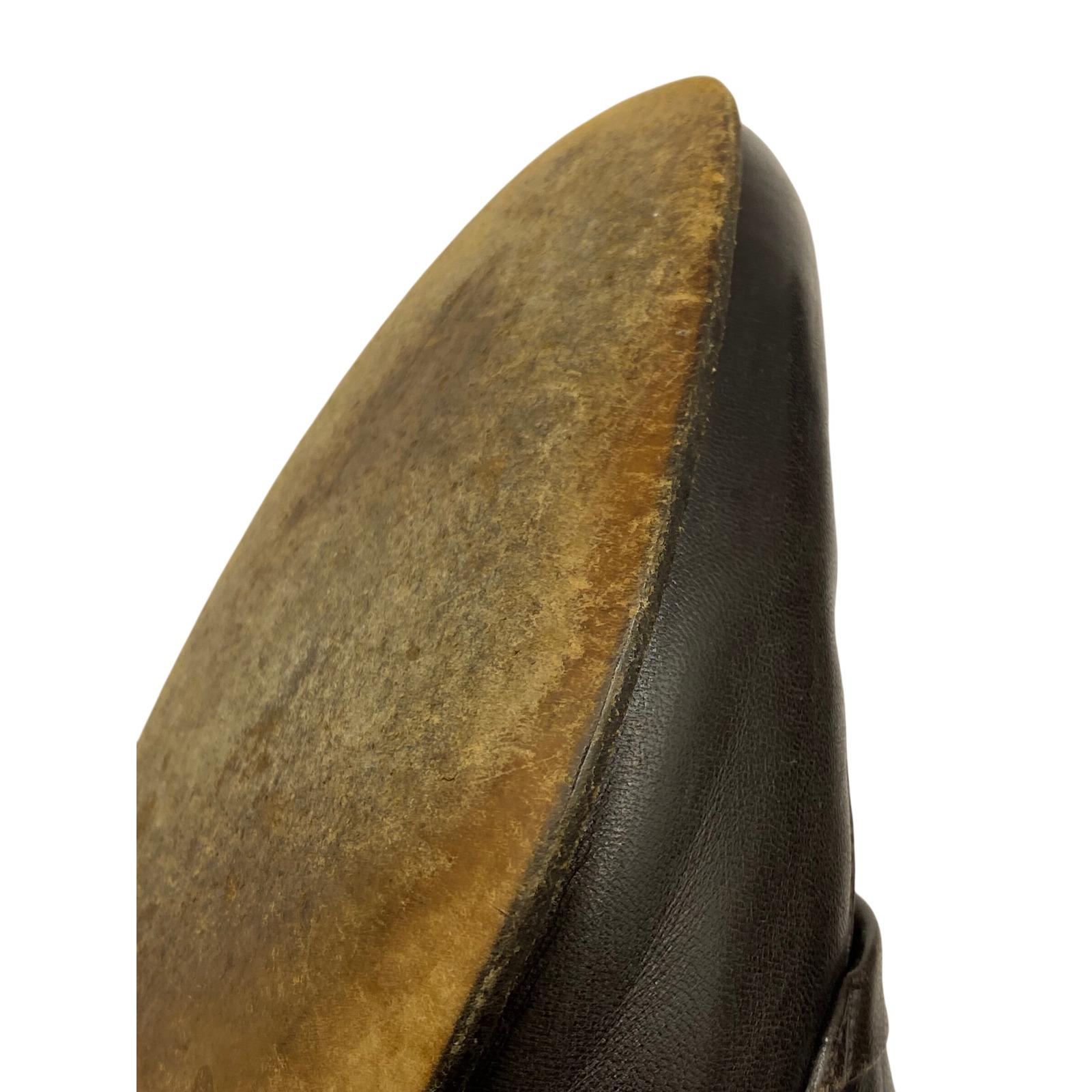 Vintage Bally Enrico Mens Dark Brown Leather Penny Loafers  display picture 1