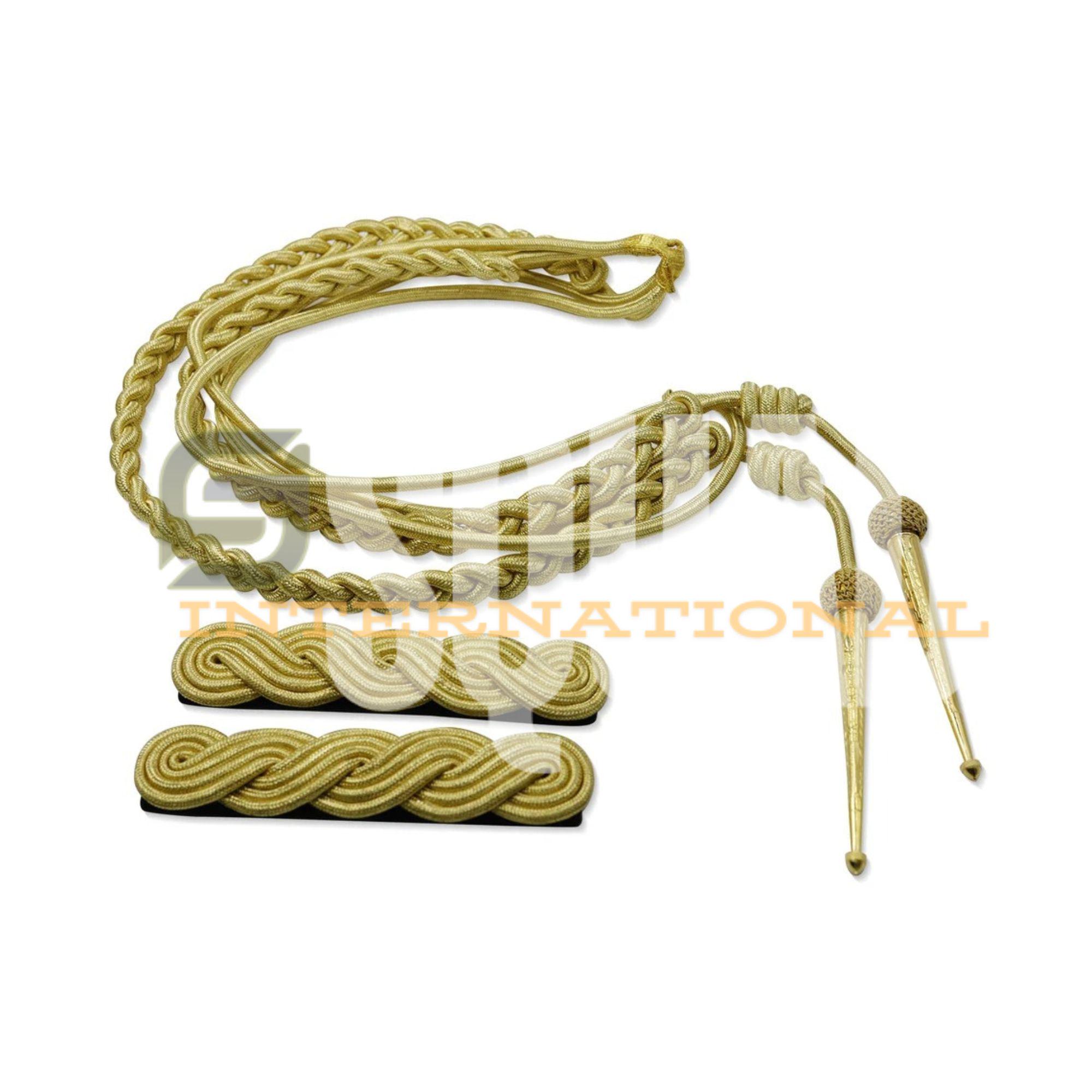 Cordoncino Oro Intrecciato 4mm Per Spalline Ufficiali - Militaria UK - Foto 4