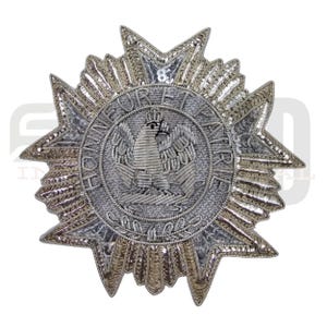 Parche de estrella de pecho bordado a mano en hilo metálico – Insignia del águila imperial de la Legión de Honor francesa
