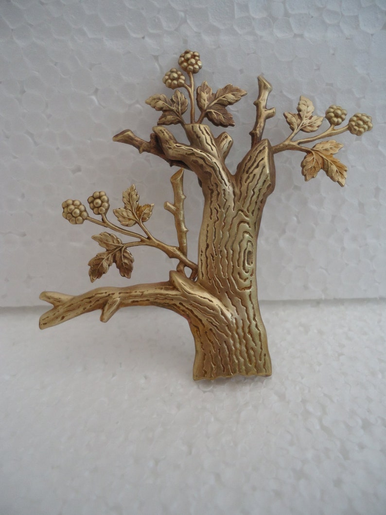 Brass Stamping Magical Tree Brooch