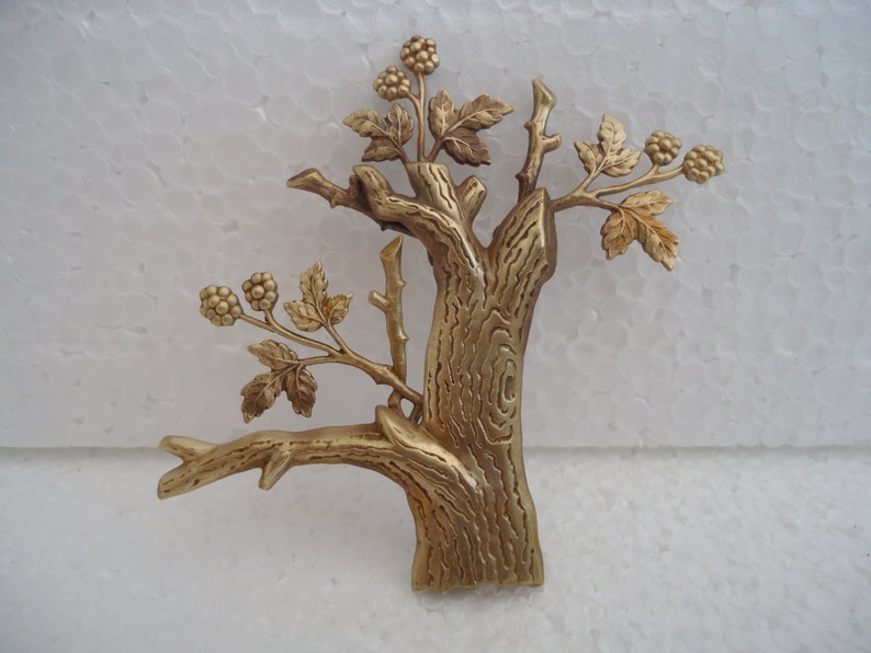 Brass Stamping Magical Tree Brooch