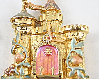 Vintage 'Kirk's Folly' Fairy-tale Castle Brooch/Pin