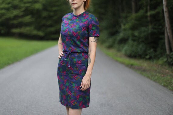 1960s Floral Dress