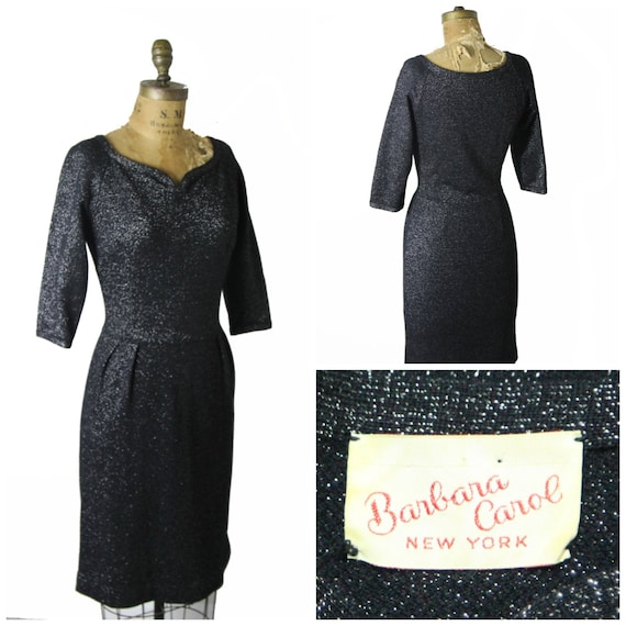 1950s Knit Pencil Dress