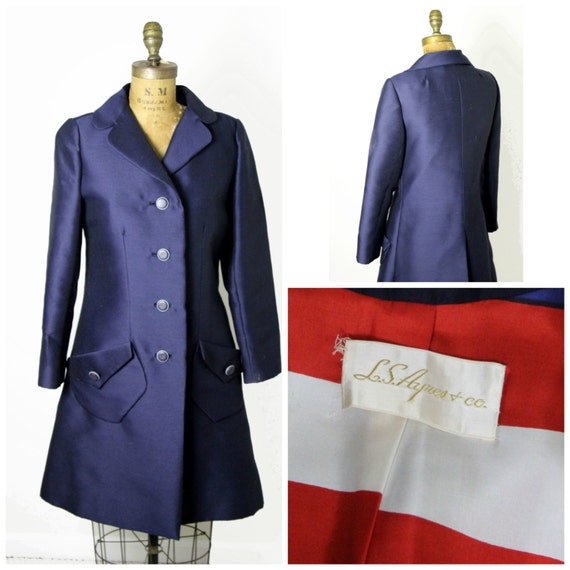 Mod 1960s Raw Silk Coat
