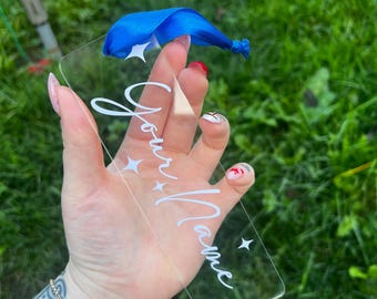 Personalised acrylic bookmark - Personalised bookmark - Bookmark