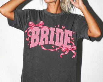Bride Comfort Colors® T-Shirt Bridal Shower New Bride Shirt Bachelorette Party Tee Wedding Engagement Gift For Newlywed Honeymoon Shirt