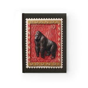 Vintage Gorilla Stamp Journal | Rwanda Urundi Postage Notebook