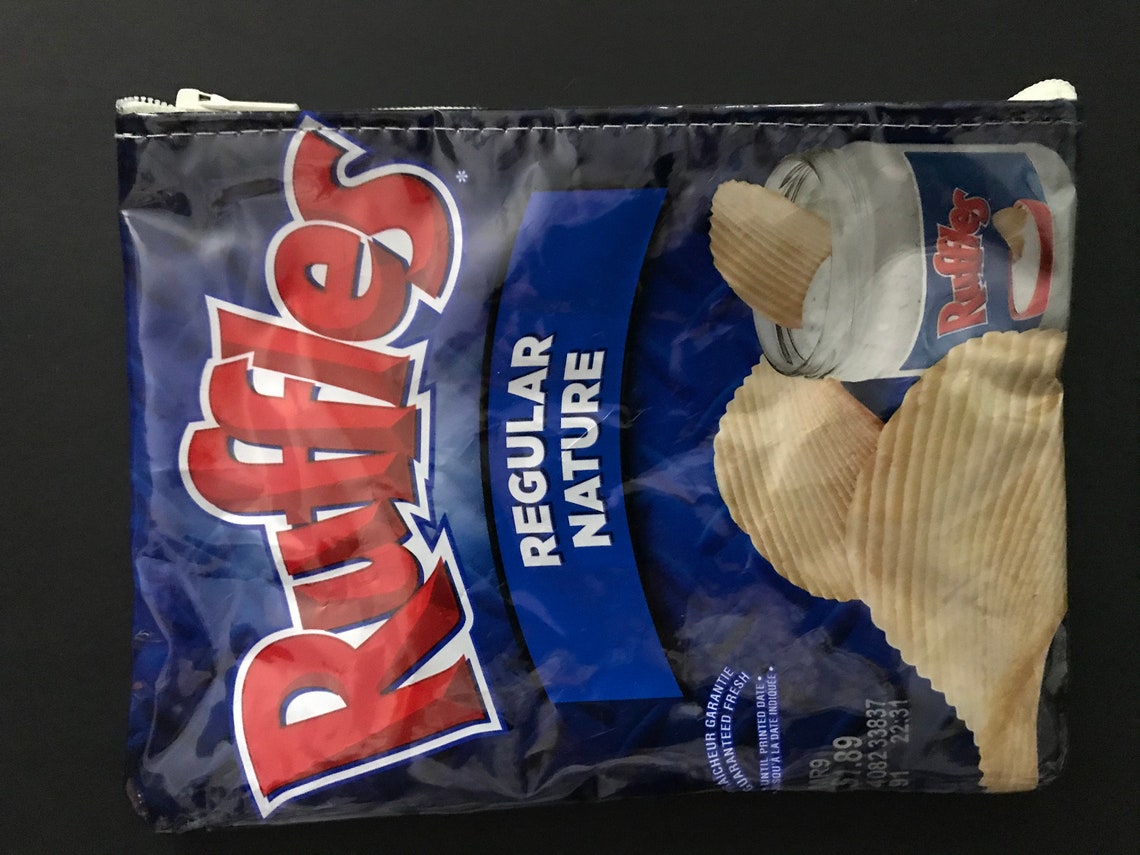 Ruffles Regular Upcycled Chip Bag Wallet Handmade Gift Etsy