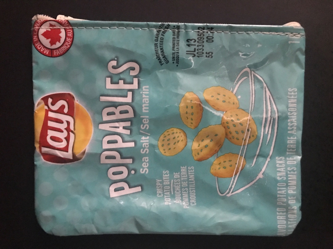 Upcycled Chip Bag Wallet Handmade From A Lays Poppables Bag Etsy