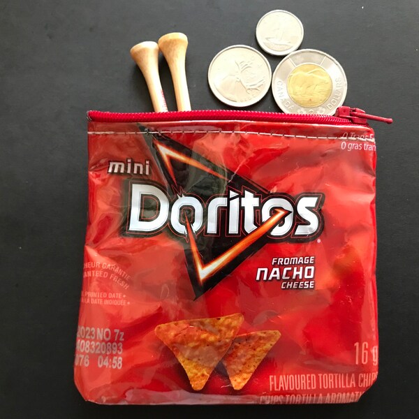 Doritos Upcycled Chip Bag - Handmade Into A Gift Idea For A Doritos Fan - Doritos Wallet - Doritos Change Purse-Free Shipping Canada And USA