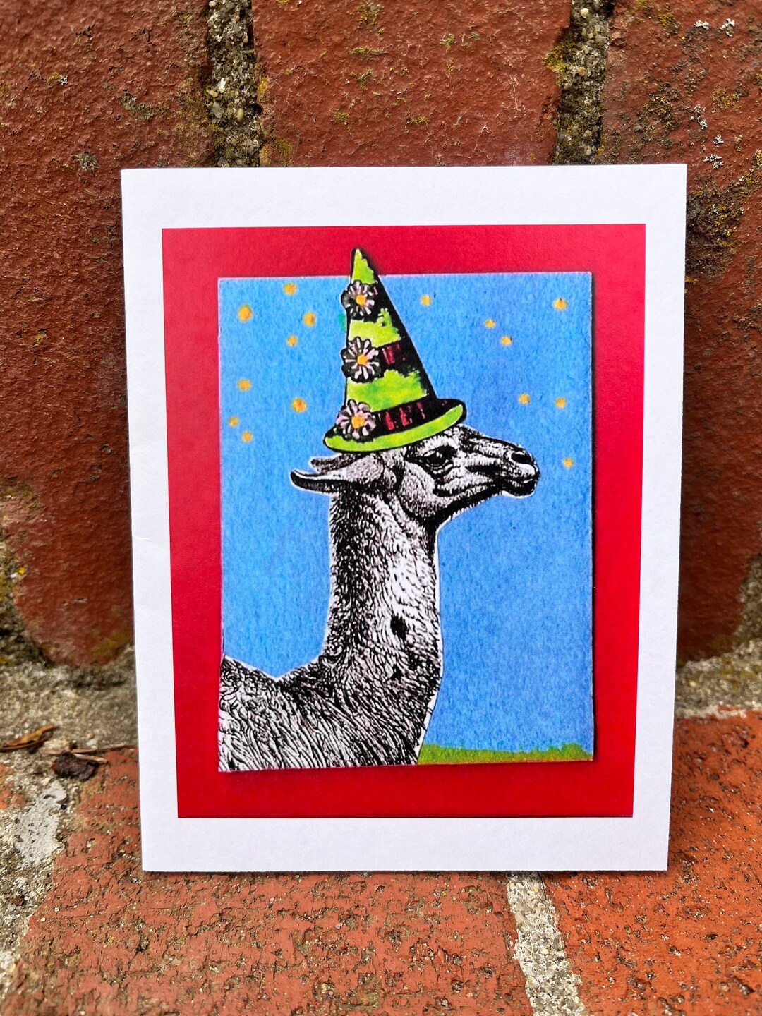 Blank Greeting Card: Party Llama - Etsy
