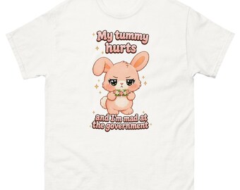 My Tummy Hurts And I'm Mad At The Government Unisex Classic Tee
