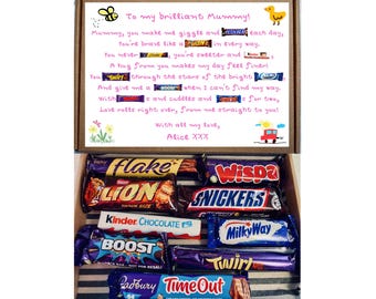 Birthday Chocolate Gift Box with Poem | Personalised Letterbox Gift Hamper for Mummy Mum