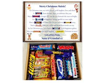Christmas Chocolate Gift Box for Children | Festive Chocolate Poem | Kids Christmas Present | Stocking Filler | Free UK Postage