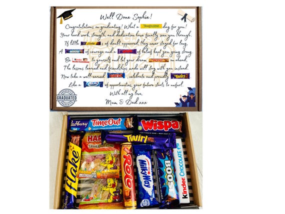 Congratulations Graduate Chocolate Gift Box | University Graduation Gift | Sweet Treat Graduation Present | Class of 2026