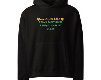 Oversized Nurse Hoodie | Behind Every Patient is a Nurse RN Gift