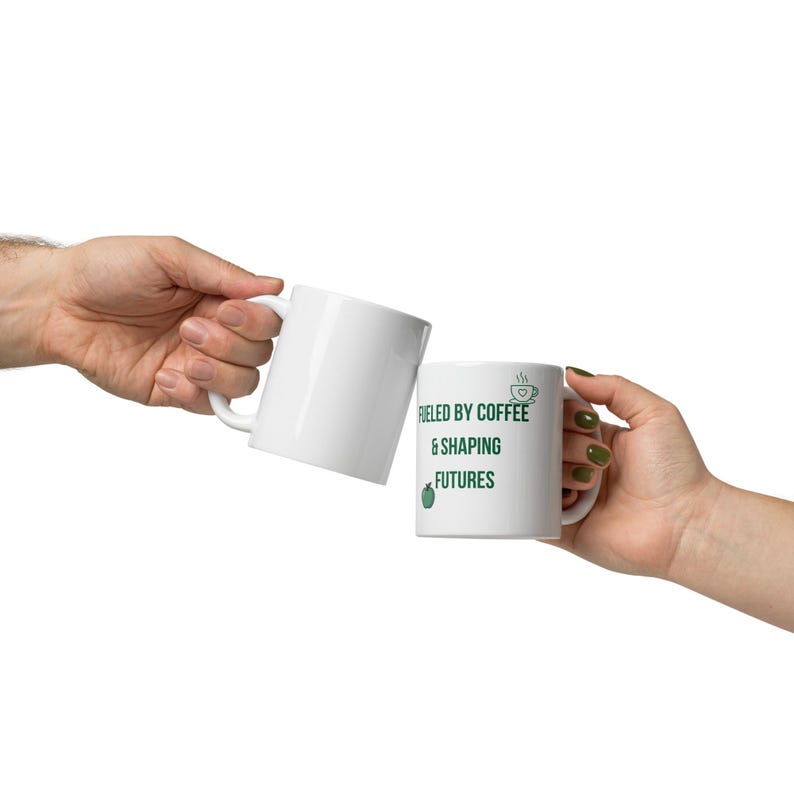 Teacher Mug Funny Coffee Mug for Teachers | Fueled By Coffee and Shaping Futures | Teacher Gift | Teacher Appreciation | Best Teacher Mug