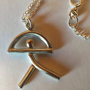 Indalo Pendant or Key Ring. Unisex Sterling Silver Indalo Man, El Indalo, Almeria Man. Or in 9ct gold. Made in Spain. A perfect gift & treat image 5