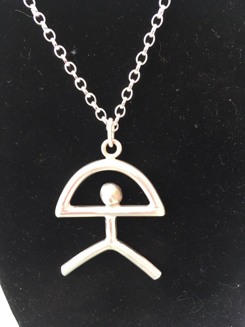 Indalo Pendant or Key Ring. Unisex Sterling Silver Indalo Man, El Indalo, Almeria Man. Or in 9ct gold. Made in Spain. A perfect gift & treat image 4