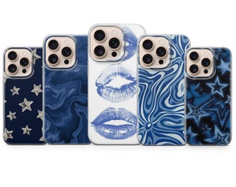 Navy Blue Phone Case Deep Blue Classy Cover for iPhone 17 Pro Max, 17e, 15, 14, 13 & Samsung S26 Ultra, S25 FE, A57, A56, Pixel 10, 9A