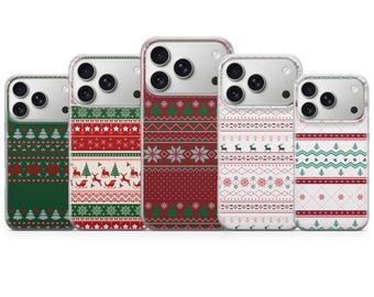 Christmas Phone Case Winter Cover for iPhone 17 Pro Max, 17e, 15, 14, 13 & Samsung S26 Ultra, S25 FE, A57, A56, Pixel 10, 9A