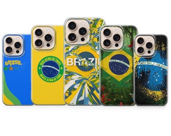 Brasil Phone Case Brazil Cover for iPhone 17 Pro Max, 17e, 15, 14, 13 & Samsung S26 Ultra, S25 FE, A57, A56, Pixel 10, 9A