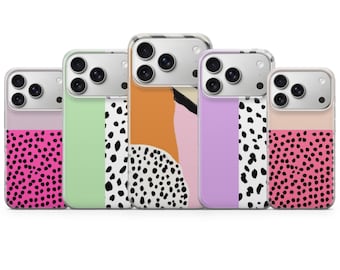 Polka Dot Phone Case Dalmatian Spot Cover for iPhone 17 Pro Max, 17e, 15, 14, 13 & Samsung S26 Ultra, S25 FE, A57, A56, Pixel 10, 9A