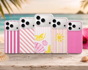 Striped Phone Case Lines Cover for iPhone 17 Pro Max, 17e, 15, 14, 13 & Samsung S26 Ultra, S25 FE, A57, A56, Pixel 10, 9A