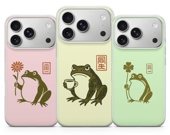Grumpy Frog Phone Case Matsumoto Hoji Cover for iPhone 17 Pro Max, 17e, 15, 14, 13 & Samsung S26 Ultra, S25 FE, A57, A56, Pixel 10, 9A