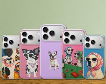 Funny Dog Phone Case Meme Pet Lover Cover for iPhone 17 Pro Max, 17e, 15, 14, 13 & Samsung S26 Ultra, S25 FE, A57, A56, Pixel 10, 9A